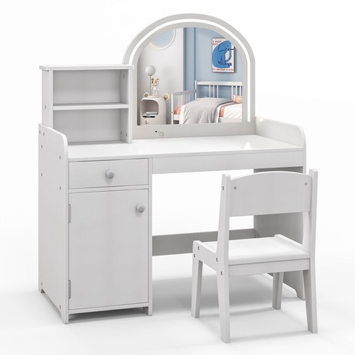 Kids vanity table chair - vanity,