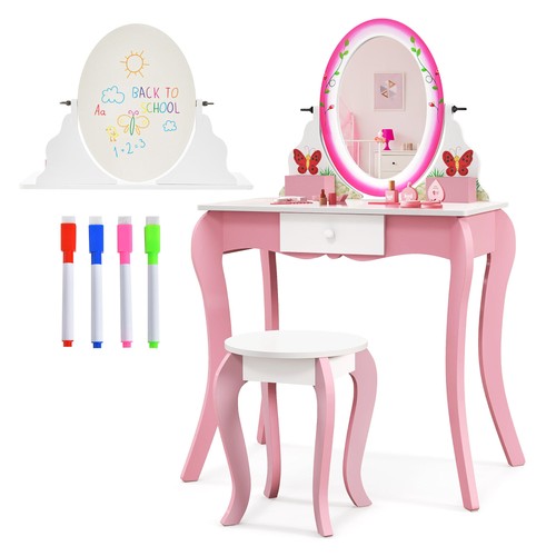 Kids vanity table stool - stool, set