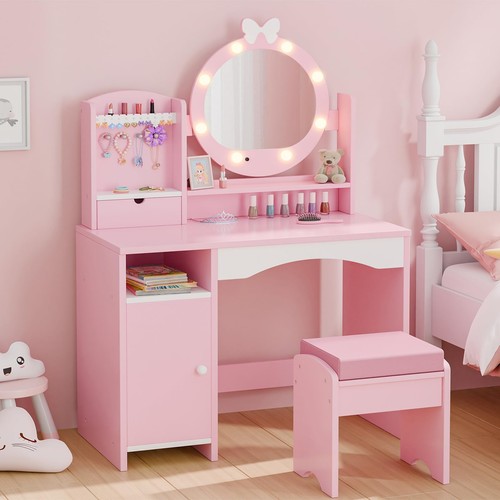 Kids vanity table - kids, chair