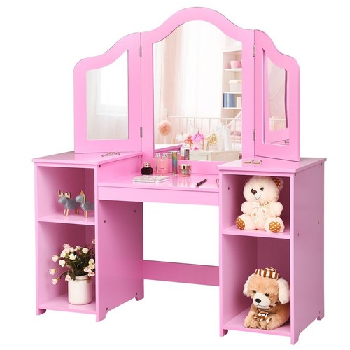 Pink vanity table for - pink,