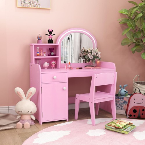 Kids lighted mirror - lighted, storage