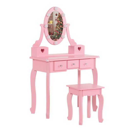 Kids girls vanity table set - table,