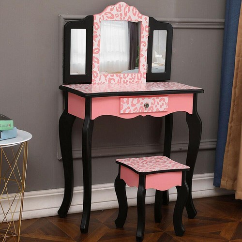 Kids vanity table set makeup - table,