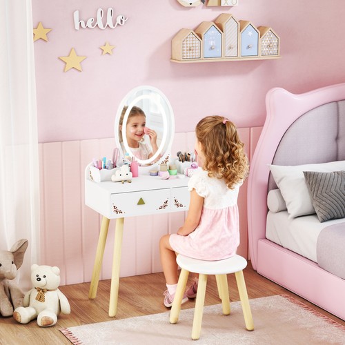 Kids vanity table set - table, set,