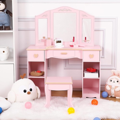 Kids dressing table wooden - table,