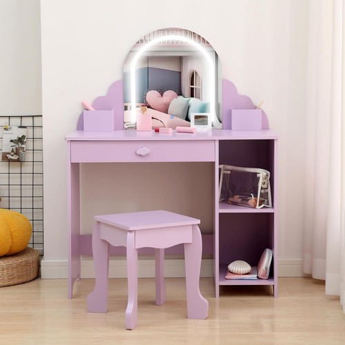 Lighted girl vanity set led - girl,