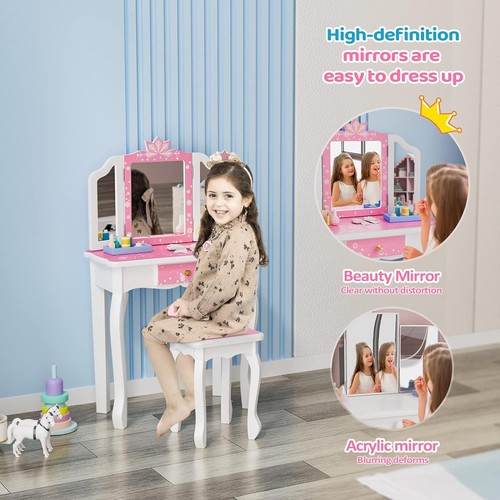 Snow princess vanity makeup - vanity,