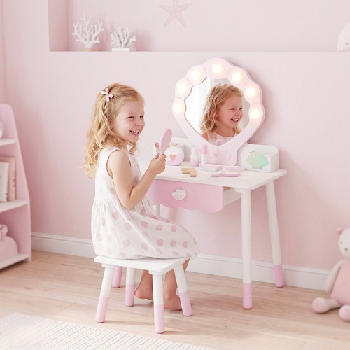 Kids vanity set with - vanity, lighted