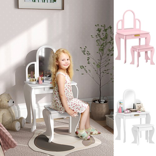 Kids dressing table and stool - table,