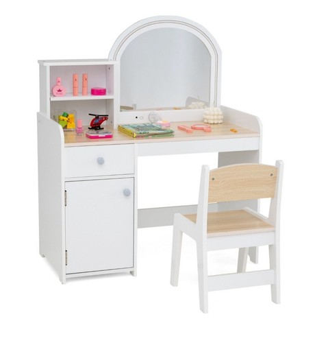Kids vanity table and chair - table,