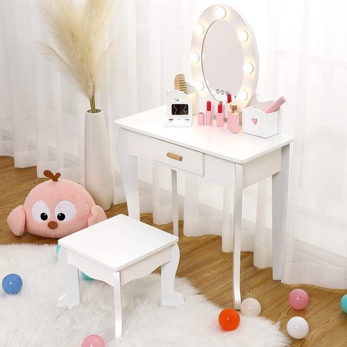 Kids vanity table - and, stool