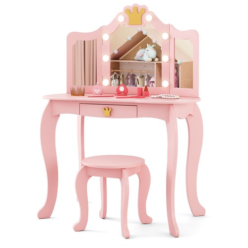 Costway kids vanity set - costway,