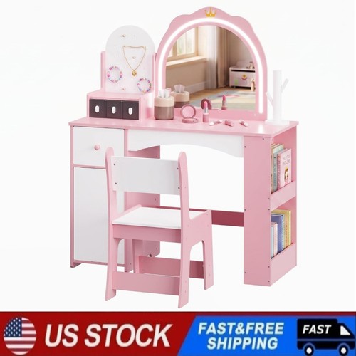 Kids vanity table chair set - vanity, &